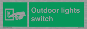 Outdoor lights switch